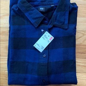Uniqlo Flannel Check Long Sleeve Shirt